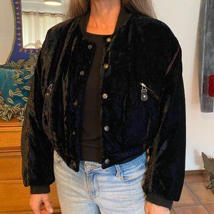 The People of the Labyrinths Cropped Reversible Jacket